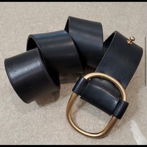 Banana Republic Wide Black Leather Belt